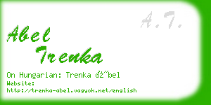 abel trenka business card